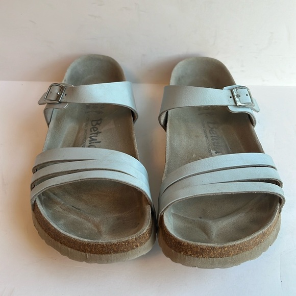 Birkenstock Betula Sky Blue Triple Strap Sandals - Picture 2 of 8